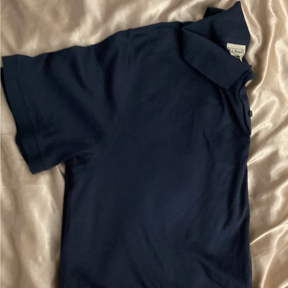 L.L Bean Men’s Short Sleeve Polo Tee Navy Blue 100% Pima Cotton Size XL Tall - Picture 6 of 6
